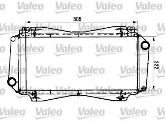 VALEO 961398 Radiator, engine cooling